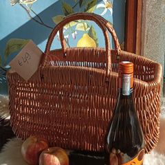 Wicker Dutch bag, medium size wicker basket, gift for her