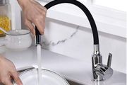 Grifema G4002 Tap - Black flexible Pipe