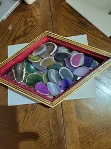 Quartz agate slices