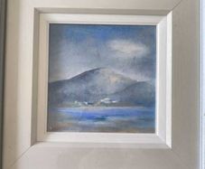 Framed landscape painting