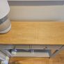 Linen Grey 2 Drawer Console Table Image 9