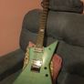 Chapman Guitars Ghost Fret Flame Blue Explorer. Image 4