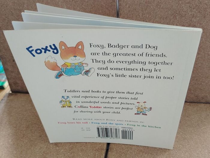 Vintage Foxy Goes to Bed 1995 Collins Toddler  Colin Hawkins
