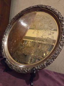 Etched Sheffield Plate
