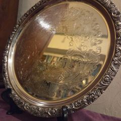 Etched Sheffield Plate