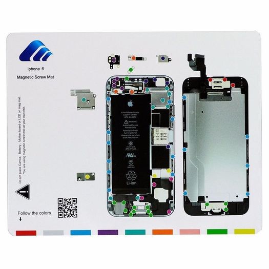 Professional Magnetic Screw Repair work Mat for iPhone 6