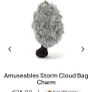 New JELLYCAT Amuseables Storm Cloud Bag Charm Image 2