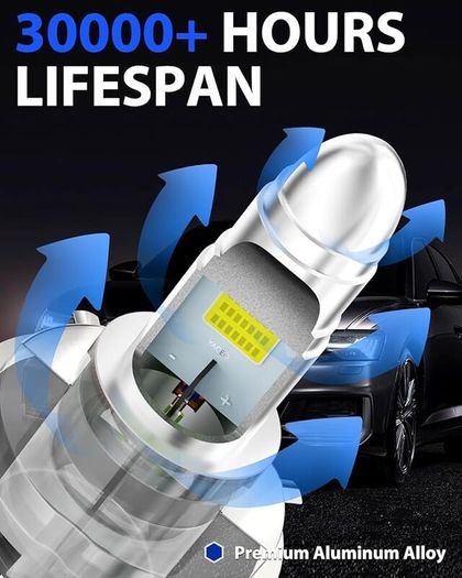 HS1 LED Bulbs H4 9003 Motorcycle Headlight Bulbs High Low Beam COB 10W 1000 Lumens DC 9-80V Replacement for 35/35W HS1 Halogen Bulbs