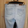 Yessica light blue embroidered ripped skinny jeans size UK18 EU46 Postage included Image 2