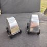 Vintage Mid-Century Rolling Car Salt & Pepper Shakers SALT 4ME & PEPPER 4U Image 2