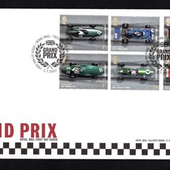 2007 Great Britain The 50th Anniversary of the Great Britain Grand Prix Silverstone Commemorative Stamps addressed First Day Cover (FDC) with Edinburgh pictorial cancel.