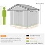 7ft x 4ft  Metal Shed Image 6