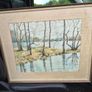 5 old antique painting 4 on canvas & 3 old copper kettles Image 2