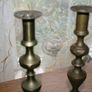 Antique Brass Candle Holders Image 6