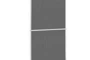 White Hinged Insect Screen for Doors 120 x 240 cm