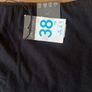 Brand New Black Cotton Mini Skirt Size 10 Image 2