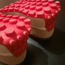 Red/Beige Fashion Runners Image 3