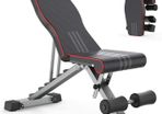 Adjustable Weight Bench Foldable, Fitness Workout Bench Weight Lifting Sit-up Multi-use Exercise Bench Flat Incline Decline Bench Press for Home Gym Training (FREE POSTAGE)