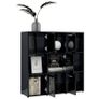 Book Cabinet High Gloss Black 90x30x90 cm Chipboard Image 4