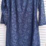 Navy lace wrap dress size 16 Image 4