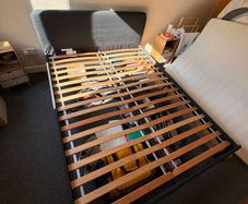 IKEA SLATTUM King Bed Frame 150x200 Excellent Condition