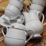 Fine china. Handcrafted Ireland. Coffee cups, Milk & Sugar Image 2
