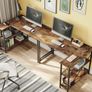 L Shaped Desk Small Corner Desk with Shelves 120CM Reversible Computer Desk Writing Table with Bookshelf for Home Office Small Space (FREE POSTAGE) Image 8