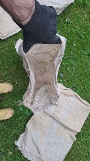 Hessian sacks