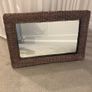 Large Wicker Framed Mirror Image 2