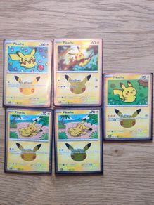 Pokemon cards Pikachu 30th anniversary