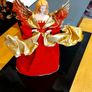 Vintage  Christmas Tree Top Angel Image 4