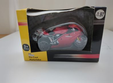 Maisto Ducati 999 Die-Cast Motorcycle Model - 1:18 Scale - Red - New in Box Description: