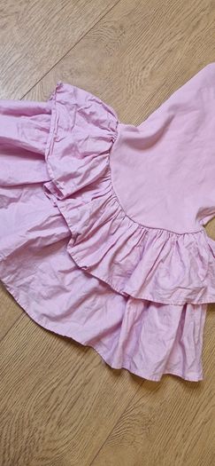 Zara Pink Ruffle Mini Dress - M