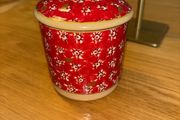 Nicholas Mosse Red Lawn Lidded Sugar Bowl