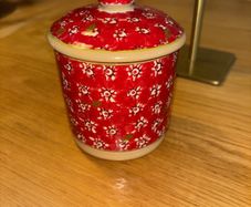 Nicholas Mosse Red Lawn Lidded Sugar Bowl