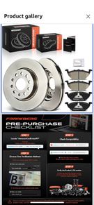 brake dick and brake part set