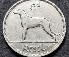 Ireland Excellent 1934 Six Pence 6d coin