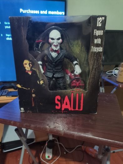 neca 12inch 2004 billy the puppet (saw) figure rare unopened