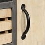 Sideboard Solid Mango Wood and Steel 65x33x76 cm Image 2