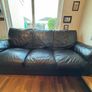 Extremely Comfortable Black Leather 3-Seater Couch Image 2