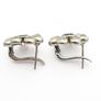 Vintage 925 Sterling Silver Moonstone Blue Topaz Earrings Image 4