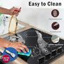Ceramic Hob Built-in 4 Burners Electric Hob 60cm Ceramic Cooker with Electronic Knob Controls, Residual Heat Indicator, 6000W, Hard Wired, No Plug Included Image 6