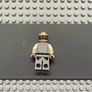 lego Star Wars sw0974 Lobot mini figure- Light Bluish Gray Uniform, Light Nougat Head, Dark Orange Eyebrows Image 2