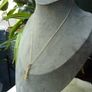 9ct Gold Graduated Peridot Pendant Necklace. 16 inch Chain Hallmarked 375 Image 4