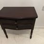 Beautiful Dark Wood Bedside Table / Nightstand Image 2
