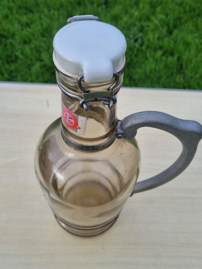A collectible Czech beer bottle