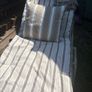 Alexander Rose ocean pearl adjustable stacking sleigh sunbed or lounger with Zara home topper Image 8