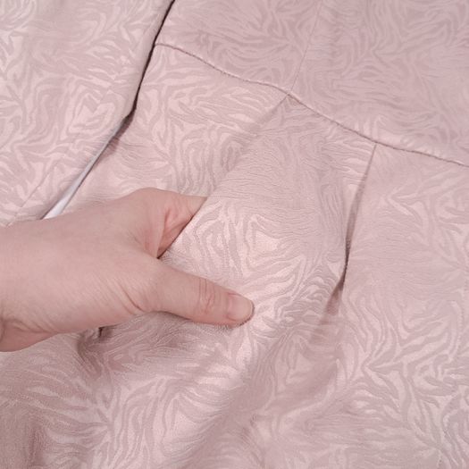 Edina Ronay Blush Pink Embossed Pattern Coat Size L/XL