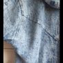 Rare True Vintage 80s/90s Acid Wash Denim Coat. Made in Britain. Sherpa fleece lined. Image 8