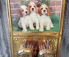 Vintage Decorative Brass Wall Clothes Brush Set